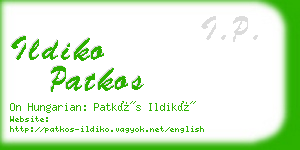 ildiko patkos business card